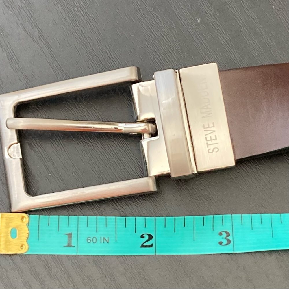 STEVE MADDEN Men’s Belt Size 38 Brown - Picture 6 of 8